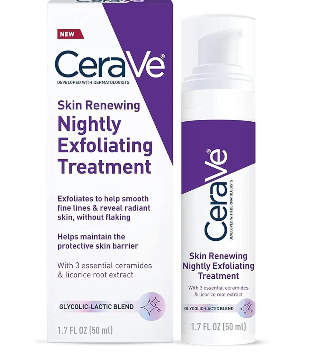 CeraVe Skin Renewing Nightly Exfoliating Treatment Serum 1.7 oz NEW